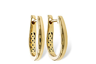 D283-88159: GOLD EARRINGS (15MM)