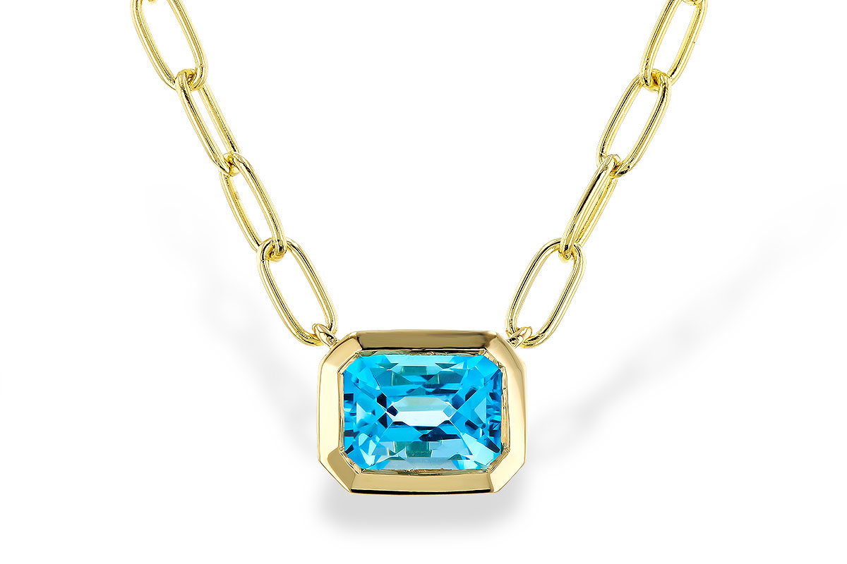 D283-88168: NECKLACE 1.20 SWISS BLUE TOPAZ (18")