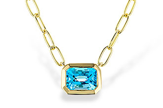 D283-88168: NECKLACE 1.20 SWISS BLUE TOPAZ (18")