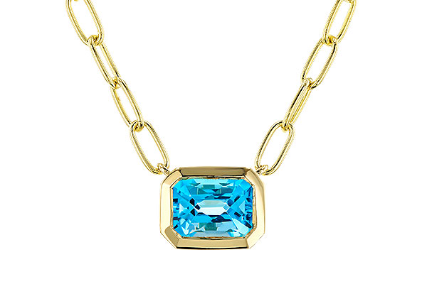 D283-88168: NECKLACE 1.20 SWISS BLUE TOPAZ (18")
