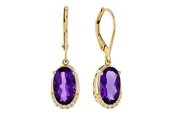 D283-89996: EARRINGS 2.70 TW AMETHYST 2.78 TGW (10x6MM OV)