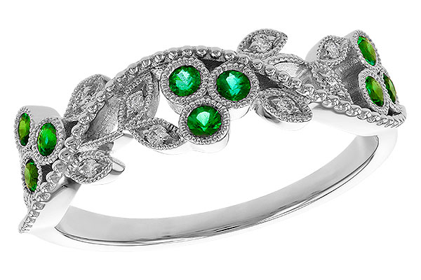 D283-90823: LDS WED RG .17 EMERALD TW .23 TGW