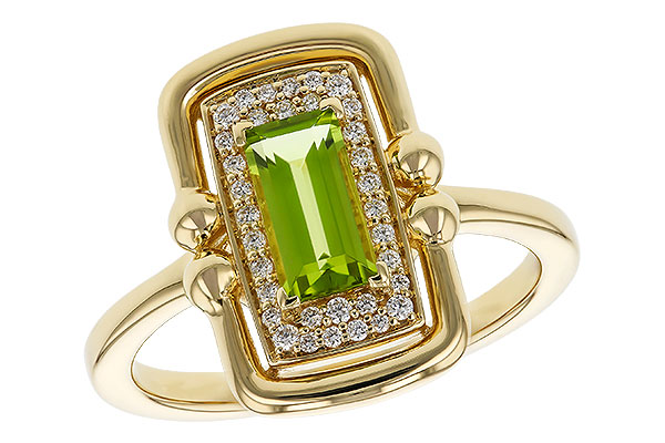D283-90832: LDS RG .72 PERIDOT .84 TGW (8x4MM PER)