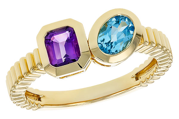 D283-90841: LDS RG .82 TW SEMI-PRECIOUS (AMY,SWISS BT)