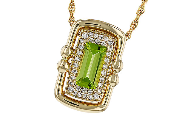 D283-90850: NECKLACE .72 PERIDOT .84 TGW (8x4MM PER)