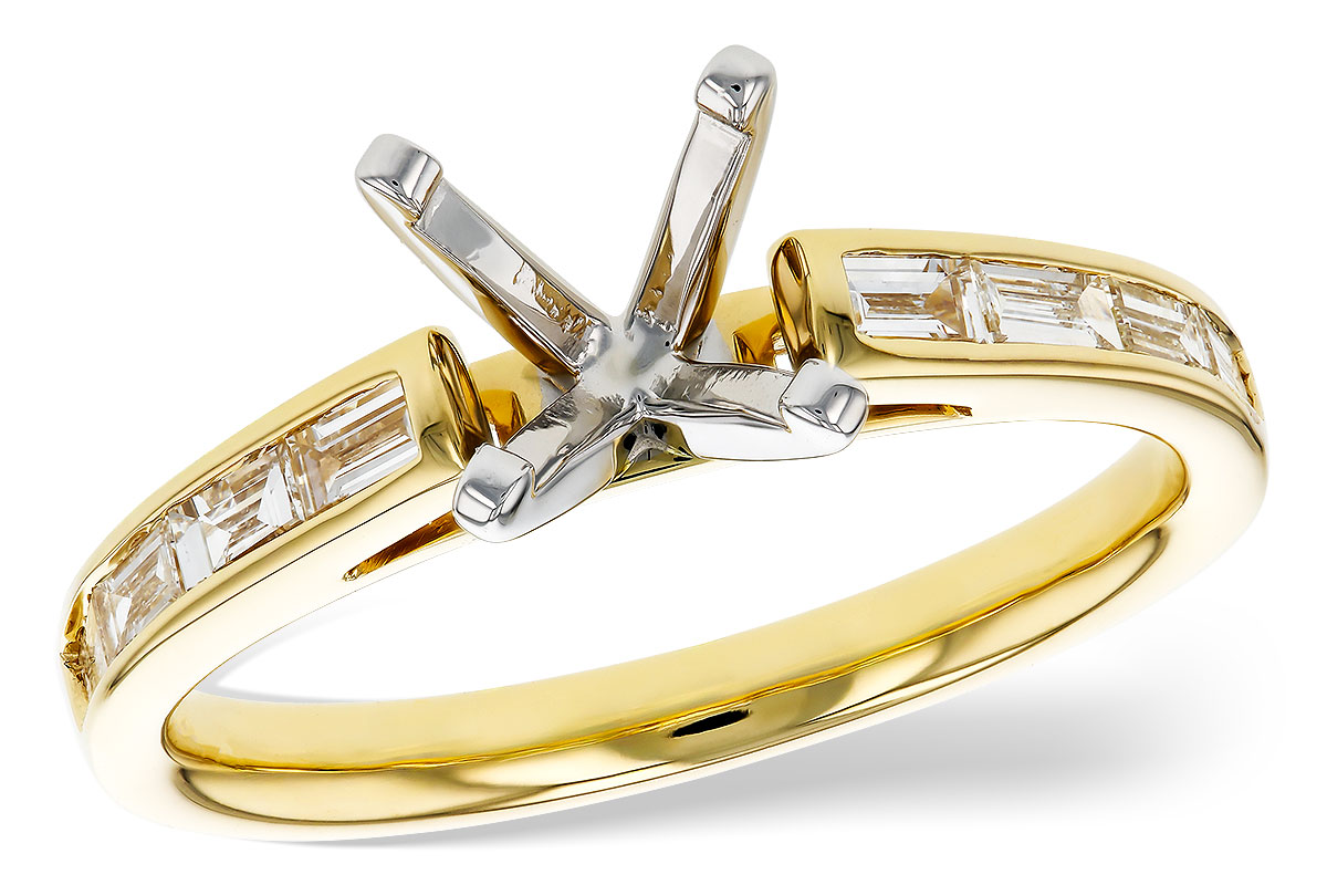 D284-73559: LDS SEMI DIA RG .38 TW BAGUETTES