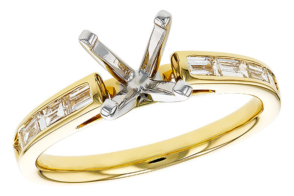 D284-73559: LDS SEMI DIA RG .38 TW BAGUETTES