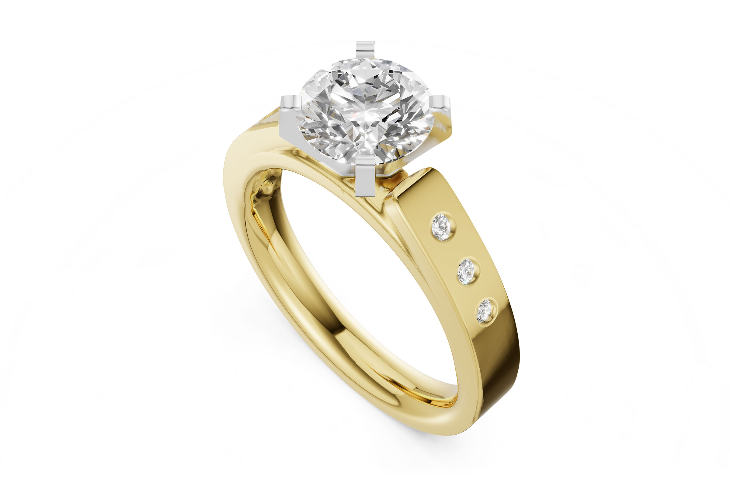 D284-74459: LDS SEMI DIA RG .09 TW