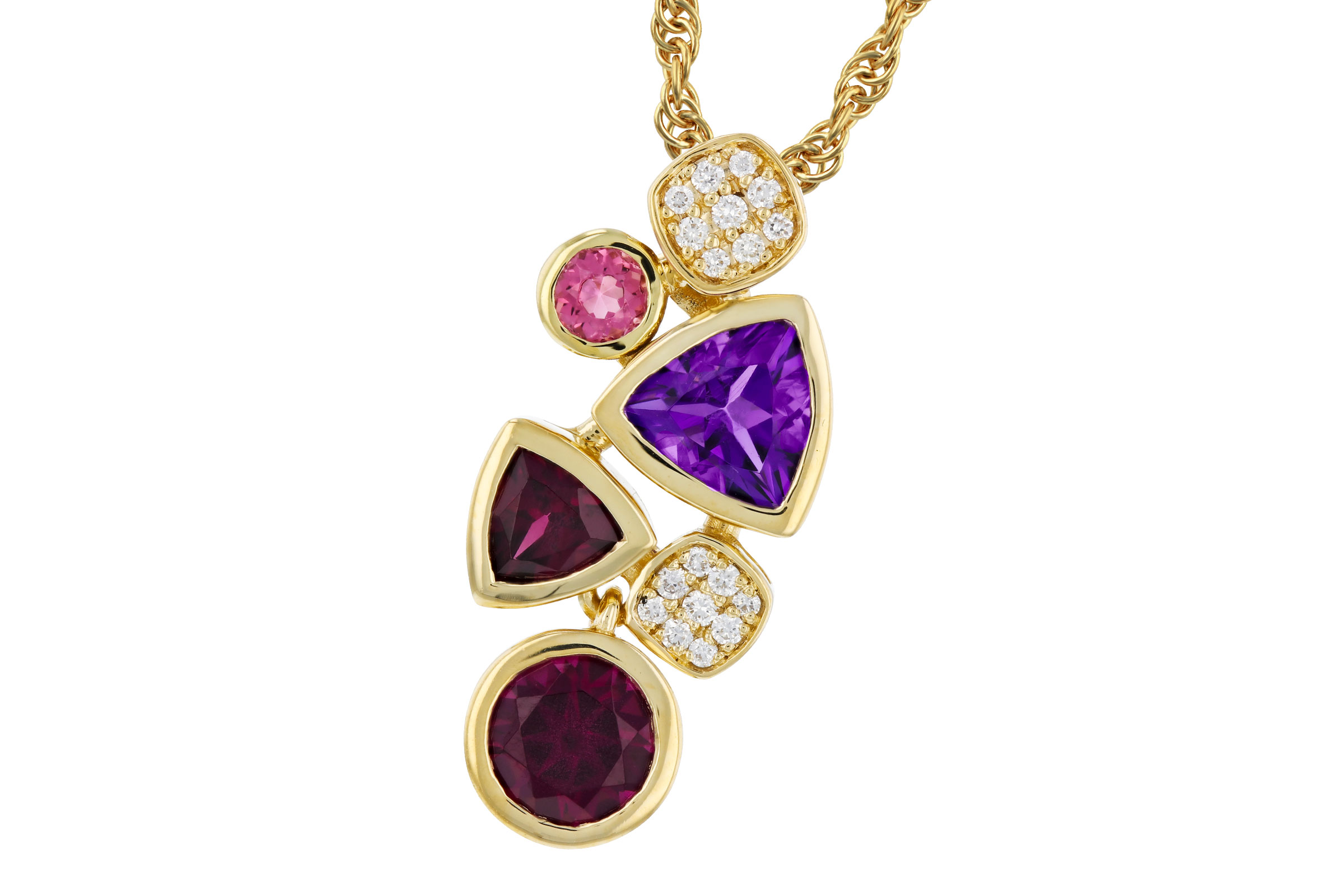 D284-75432: NECKLACE 1.34 SEMI-PREC (AM,RHO,PT) 1.40 TGW