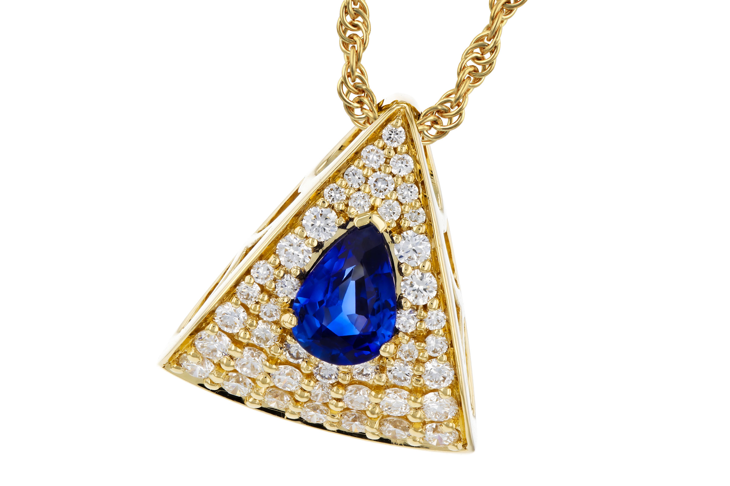 D284-75441: NECKLACE .51 SAPPHIRE .85 TGW (6x4MM SA)