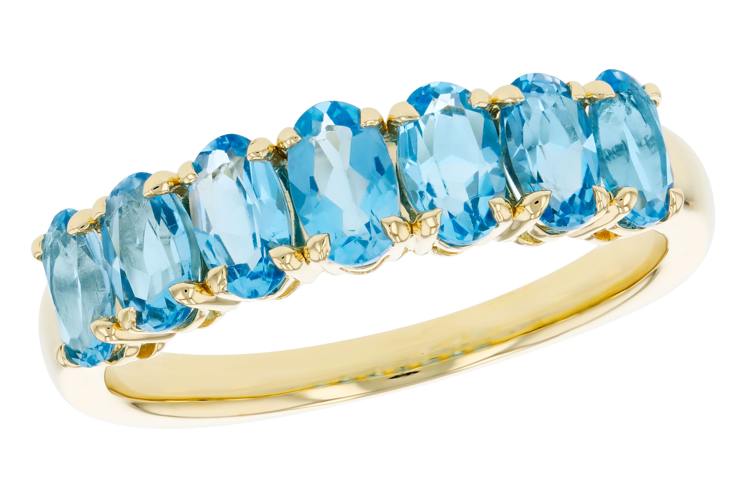 D284-76332: LDS RING 1.72 TW BLUE TOPAZ (5x3MM BT)