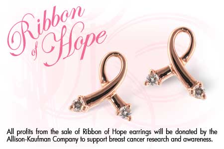 E009-36323: PINK GOLD EARRINGS .07 TW