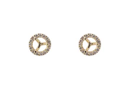 E009-36341: SEMI DIA EARR .12 TW (HOLDS .25 EACH)