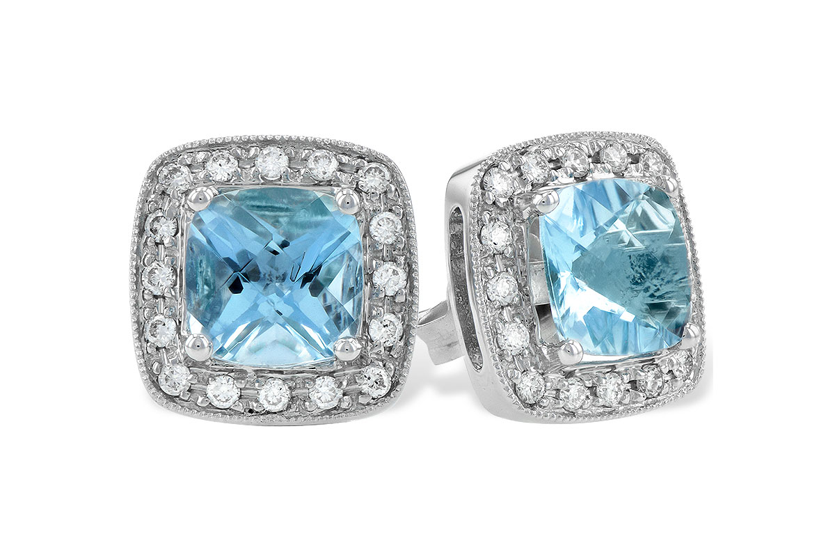 E104-78177: EARRINGS 1.55 AQUA 1.75 TGW