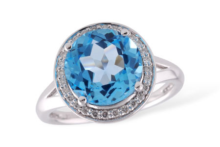 E196-58177: LDS RG 4.17 BLUE TOPAZ 4.32 TGW