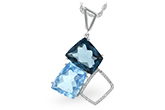 E197-52668: NECK 10.60 BLUE TOPAZ 10.73 TGW