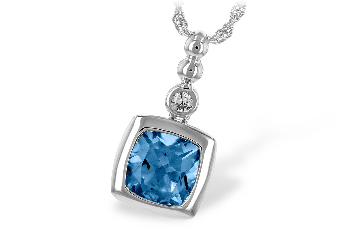 E198-41768: NECK 1.45 BLUE TOPAZ 1.49 TGW