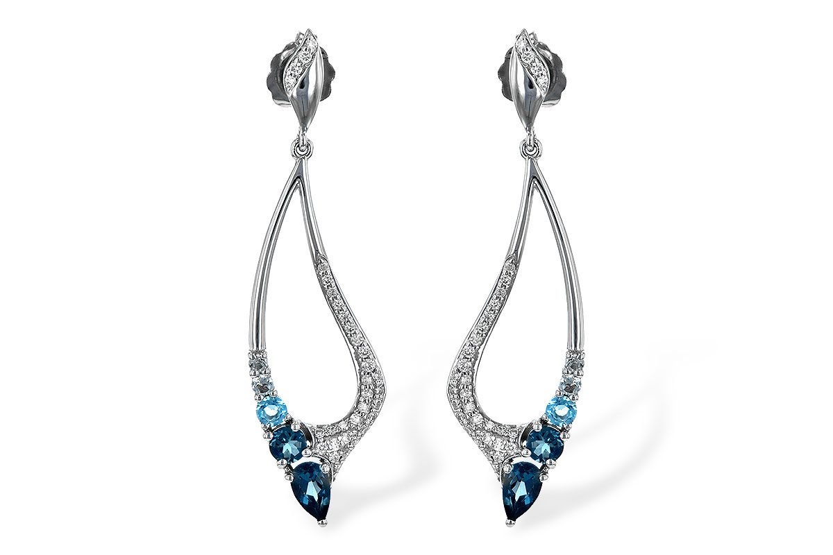 E198-43559: EARR .98 BLUE TOPAZ 1.25 TGW