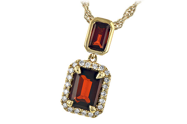 E198-43568: NECK 1.45 TW GARNET 1.56 TGW