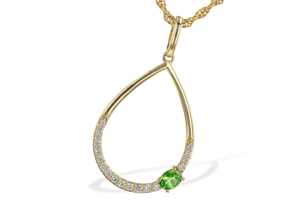 E199-35414: NECK .17 GREEN GARNET .26 TGW