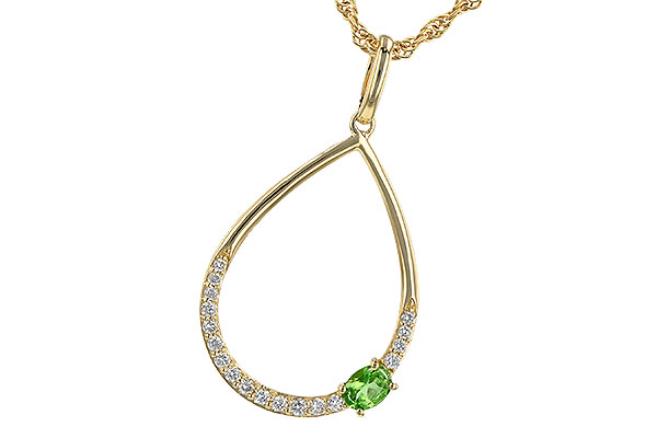 E199-35414: NECK .17 GREEN GARNET .26 TGW