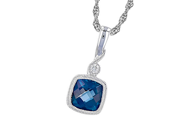 E282-91732: NECK 1.05 LONDON BLUE TOPAZ 1.07 TGW