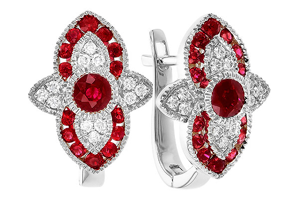 E282-91759: EARR .78 TW RUBY .90 TGW