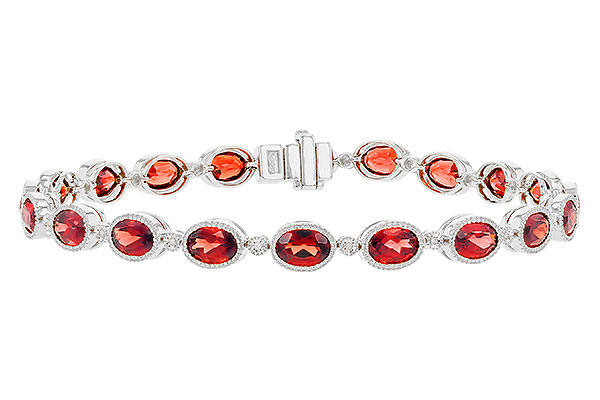 E282-93605: BRACELET 9.22 TW GARNET 9.26 TGW