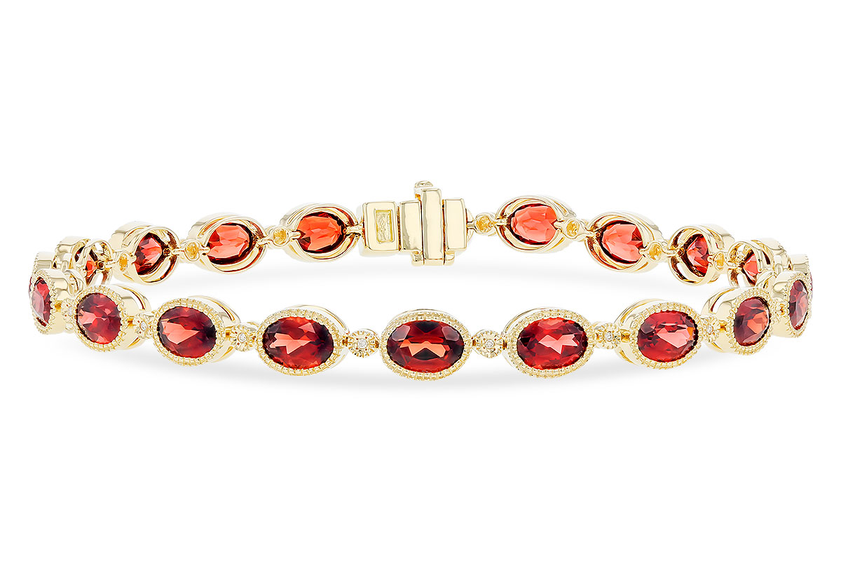 E282-93605: BRACELET 9.22 TW GARNET 9.26 TGW