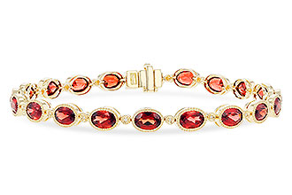 E282-93605: BRACELET 9.22 TW GARNET 9.26 TGW