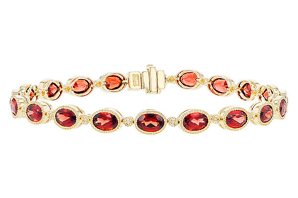 E282-93605: BRACELET 9.22 TW GARNET 9.26 TGW