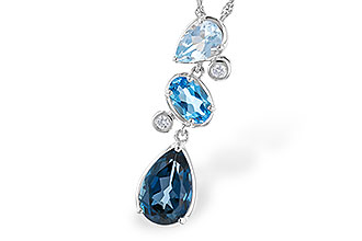 E282-94532: NECK 1.99 TW BLUE TOPAZ 2.02 TGW