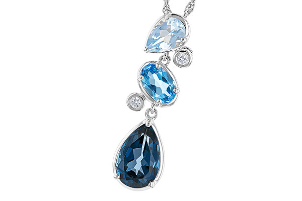 E282-94532: NECK 1.99 TW BLUE TOPAZ 2.02 TGW