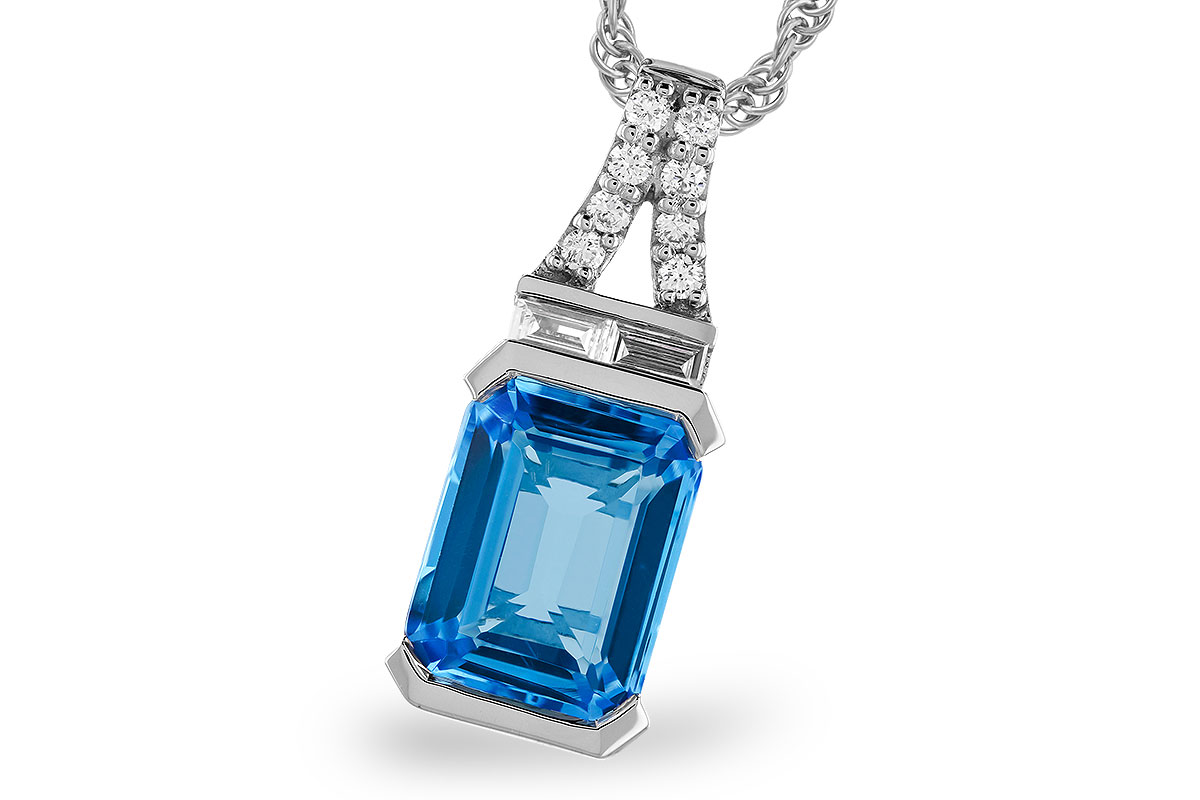 E282-98123: NECK 2.64 LONDON BLUE TOPAZ 2.80 TGW (9x7MM BT)