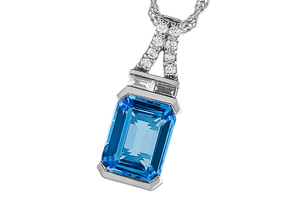 E282-98123: NECK 2.64 LONDON BLUE TOPAZ 2.80 TGW (9x7MM BT)