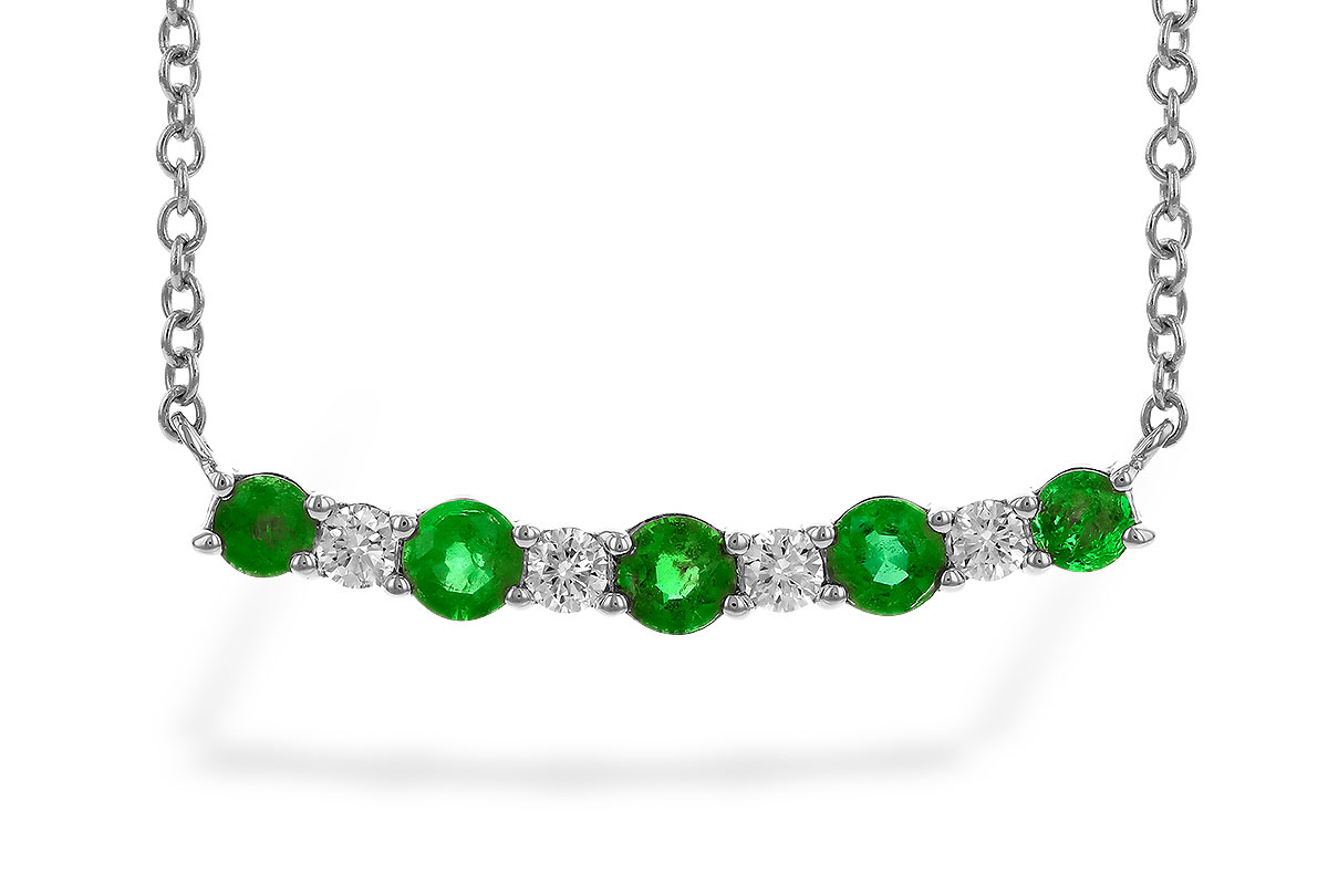 E282-99041: NECK .43 TW EMERALD .55 TGW