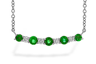 E282-99041: NECK .43 TW EMERALD .55 TGW