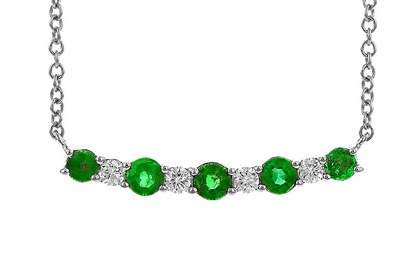 E282-99041: NECK .43 TW EMERALD .55 TGW