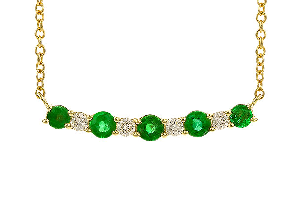 E282-99041: NECK .43 TW EMERALD .55 TGW