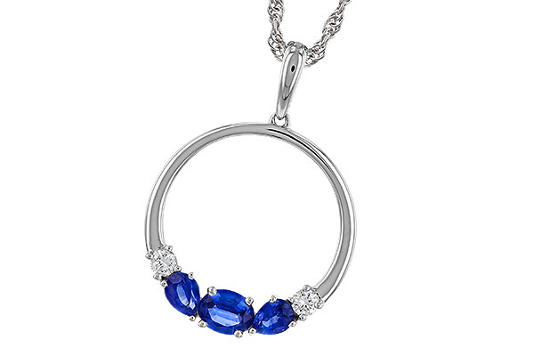 E283-84477: NECKLACE .81 SAPP .91 TGW