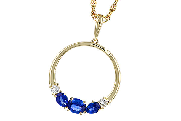 E283-84477: NECKLACE .81 SAPP .91 TGW