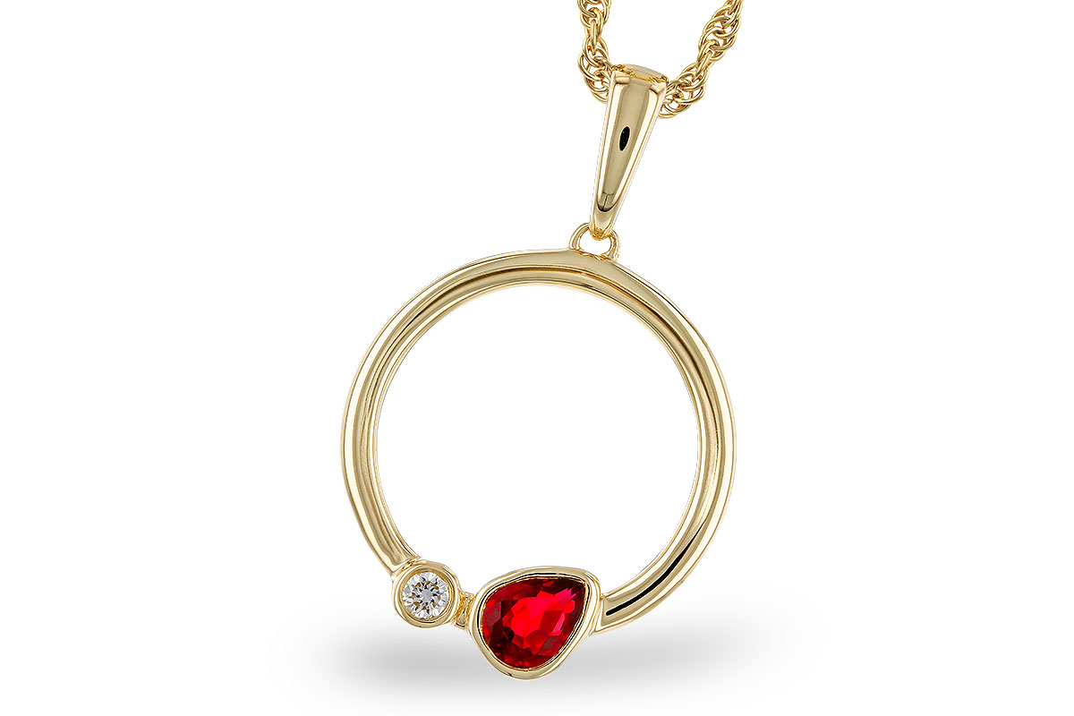E283-84523: NECKLACE .24 RUBY .26 TGW