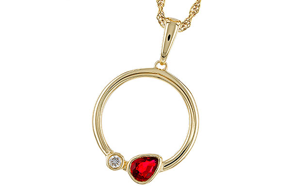 E283-84523: NECKLACE .24 RUBY .26 TGW