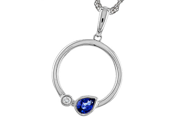 E283-84532: NECKLACE .26 SAPPHIRE .28 TGW