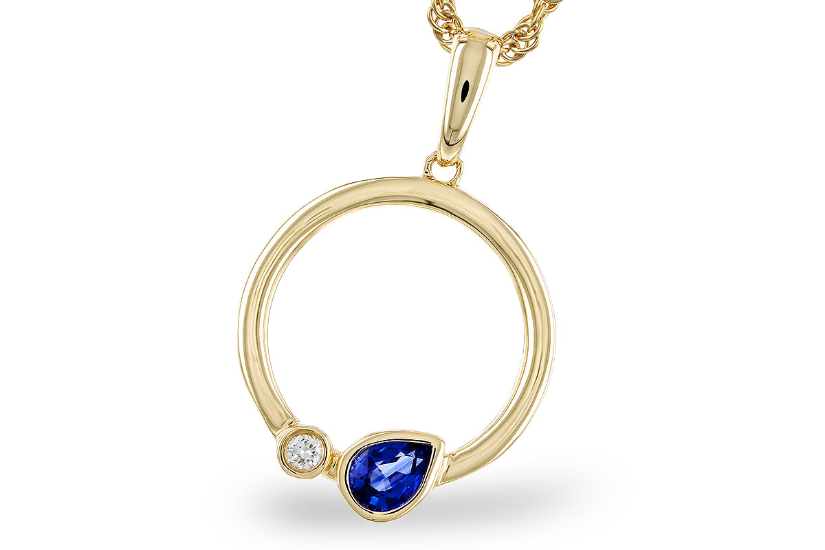 E283-84532: NECKLACE .26 SAPPHIRE .28 TGW