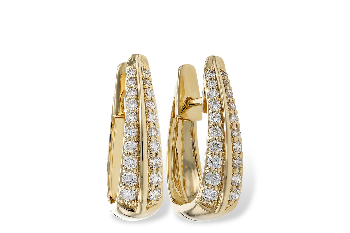 E283-85405: EARRINGS .50 TW