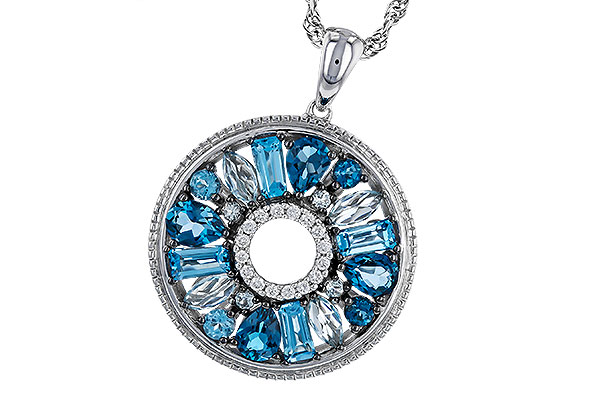 E283-86305: NECKLACE 1.67 BLUE TOPAZ 1.72 TGW