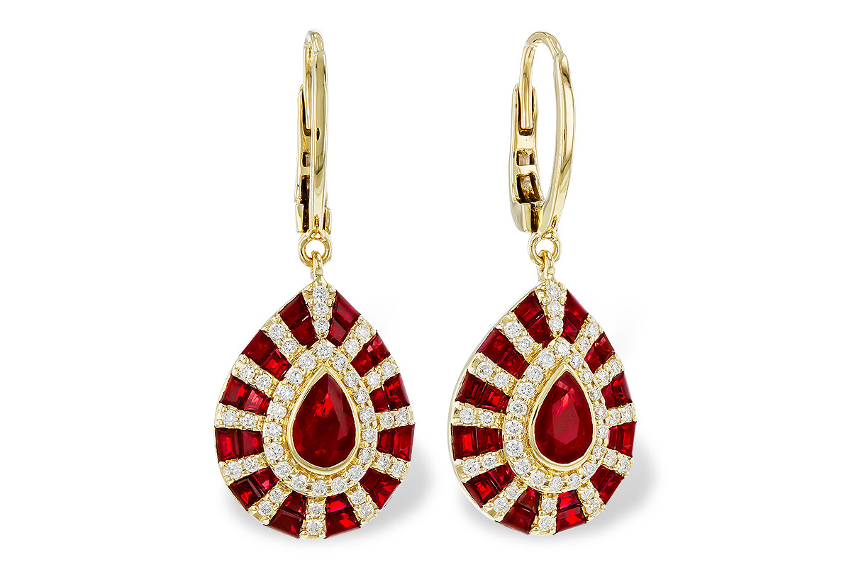 E283-86350: EARR 2.98 TW RUBY 3.42 TGW