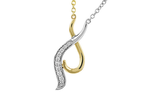 E283-87241: NECKLACE .10 TW (18")