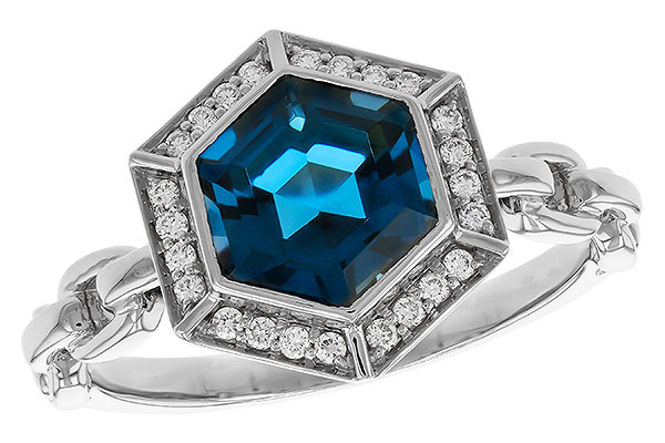 E283-88132: LDS RG 2.03 LONDON BLUE TOPAZ 2.14 TGW (7.5MM LBT)